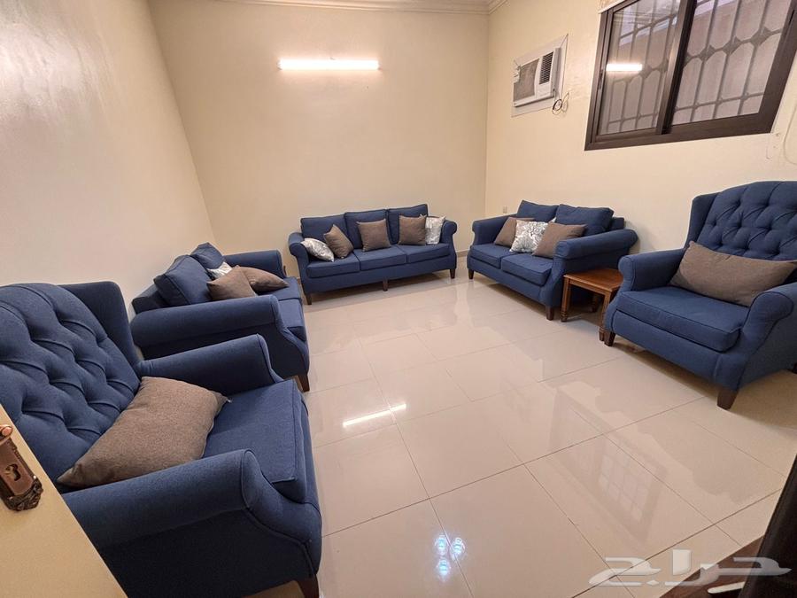 كنب كامل مع طاولات خدمه 4 وطاوله طويله64518988693507110