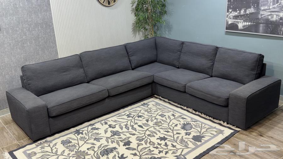 كنب ايكيا زاوية ( مستعمل )64521326334467111