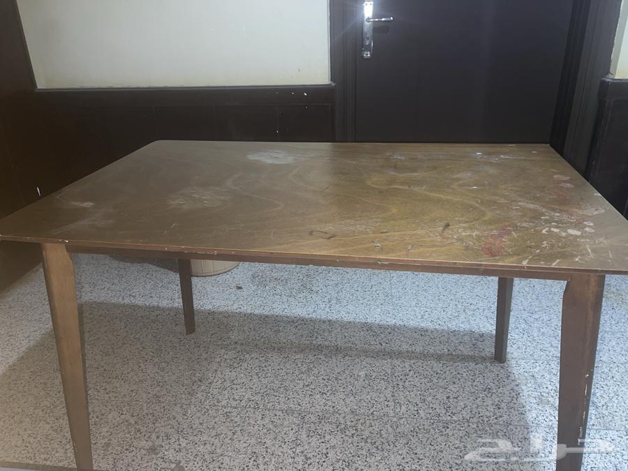 طاولة من غير كراسي من هوم سنتر خشب زان64521211852547110