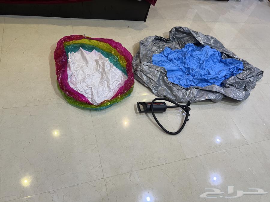 Portable pool with pump and children's pool64524990415490110