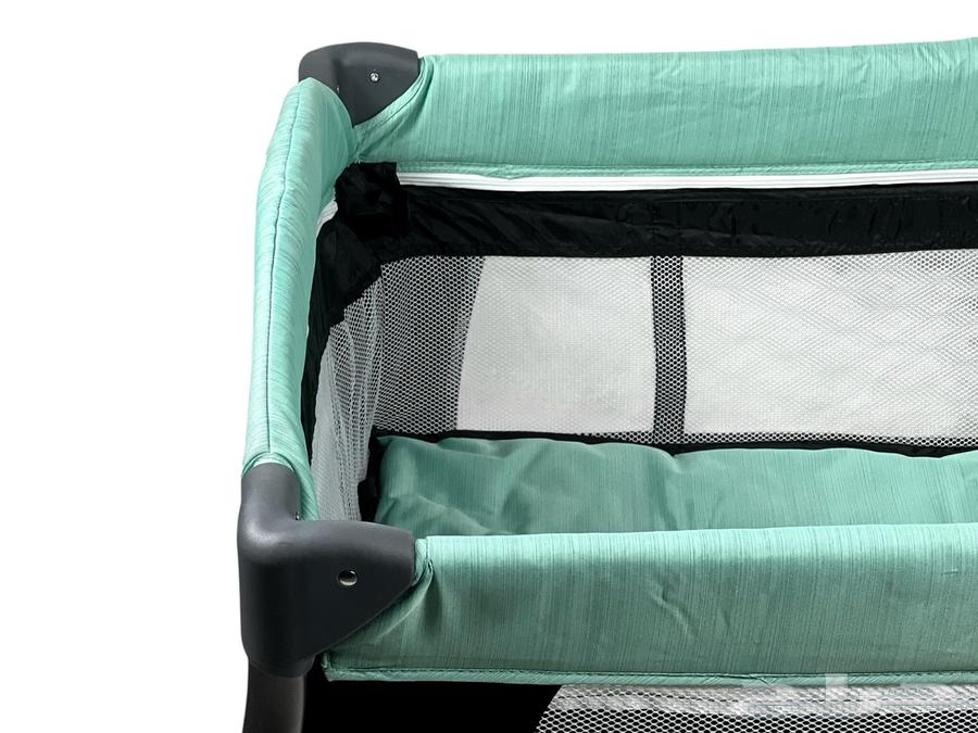 محبس دورين للاطفال مع مظلة - سرير اطفال قماشي قابل للطي64523936266883114