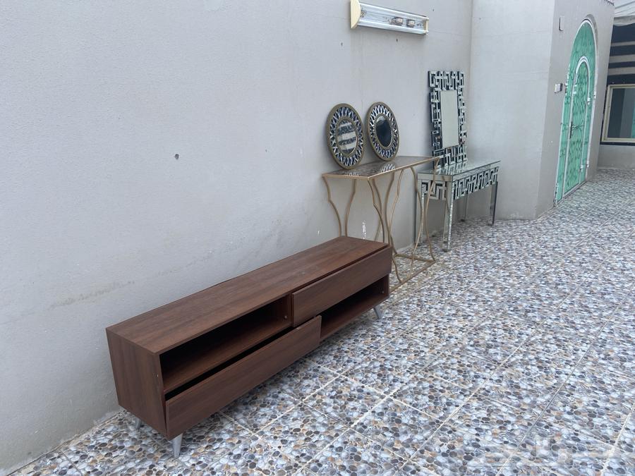 مدخلين زجاج - مرايتين علاق - طاولة تلفزيون ب اداراج64524036509826112