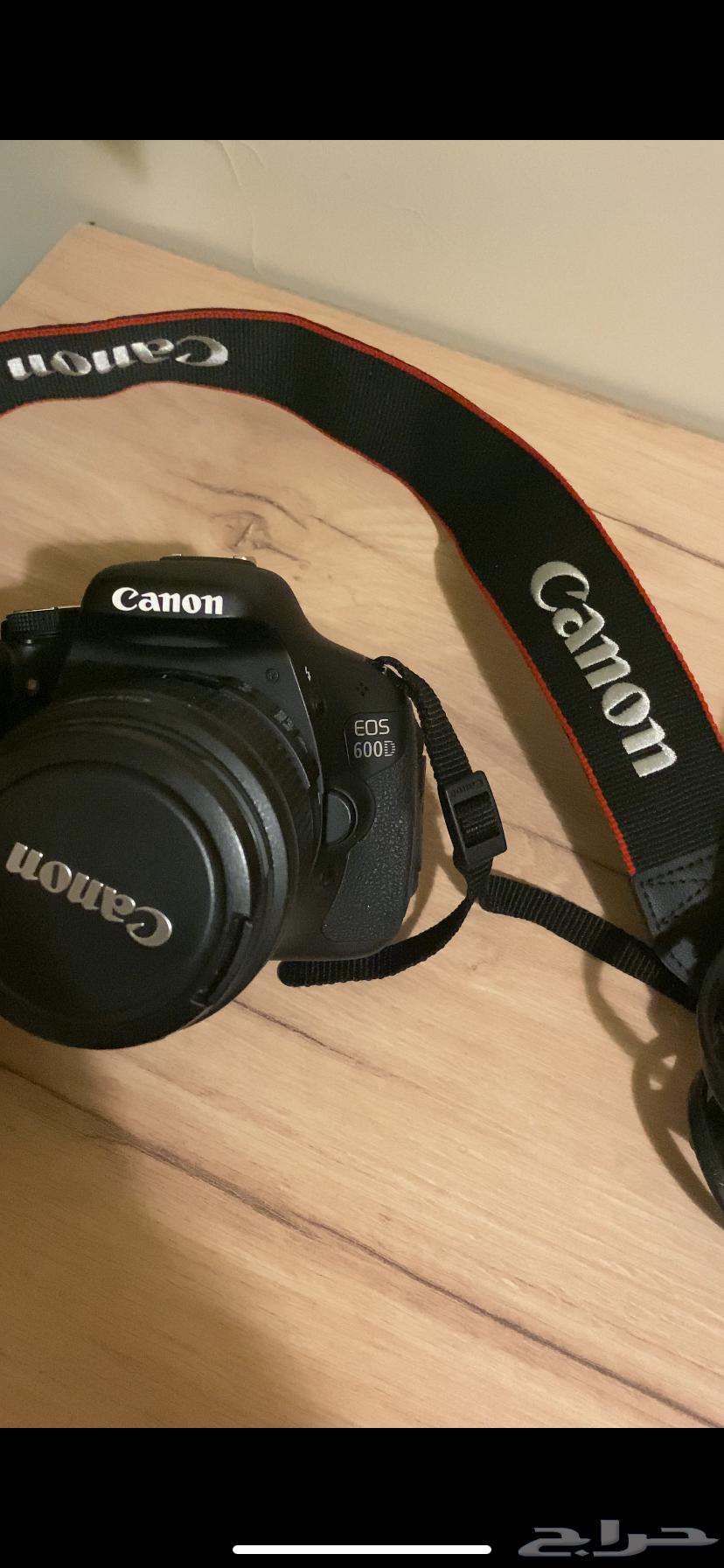 كاميرا كانون 600D مع عدسة وشاحن وشنطة   نظيفة جدا64525524329858110