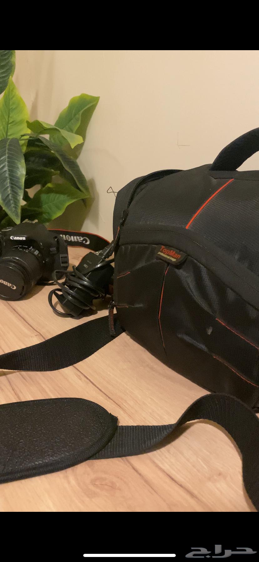 كاميرا كانون 600D مع عدسة وشاحن وشنطة   نظيفة جدا64525524329858113