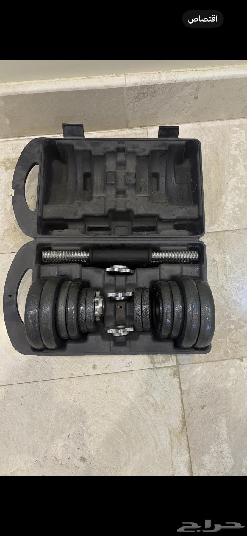 دامبل - حقيبة بمجموع 20 كيلو اوزان - توصيل مجاني جده64523880202241110