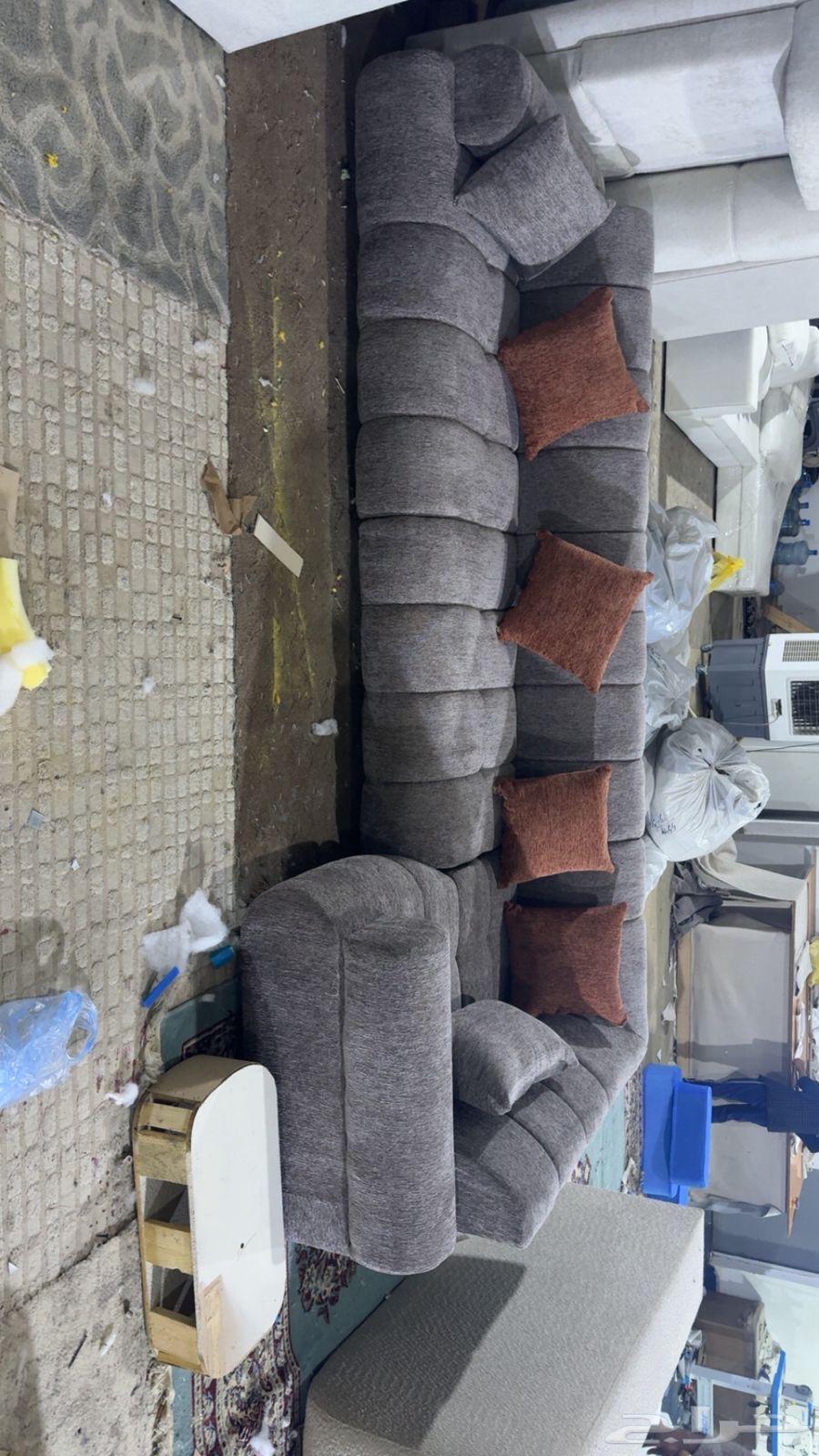 L-shaped floor sofa from factory for 900 SAR, ready64521991439362111