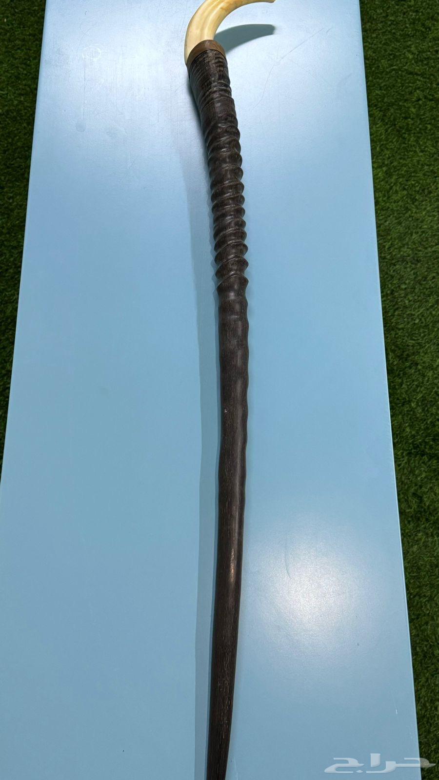 Antique cane with oryx horn handle, no defects64519667022338112