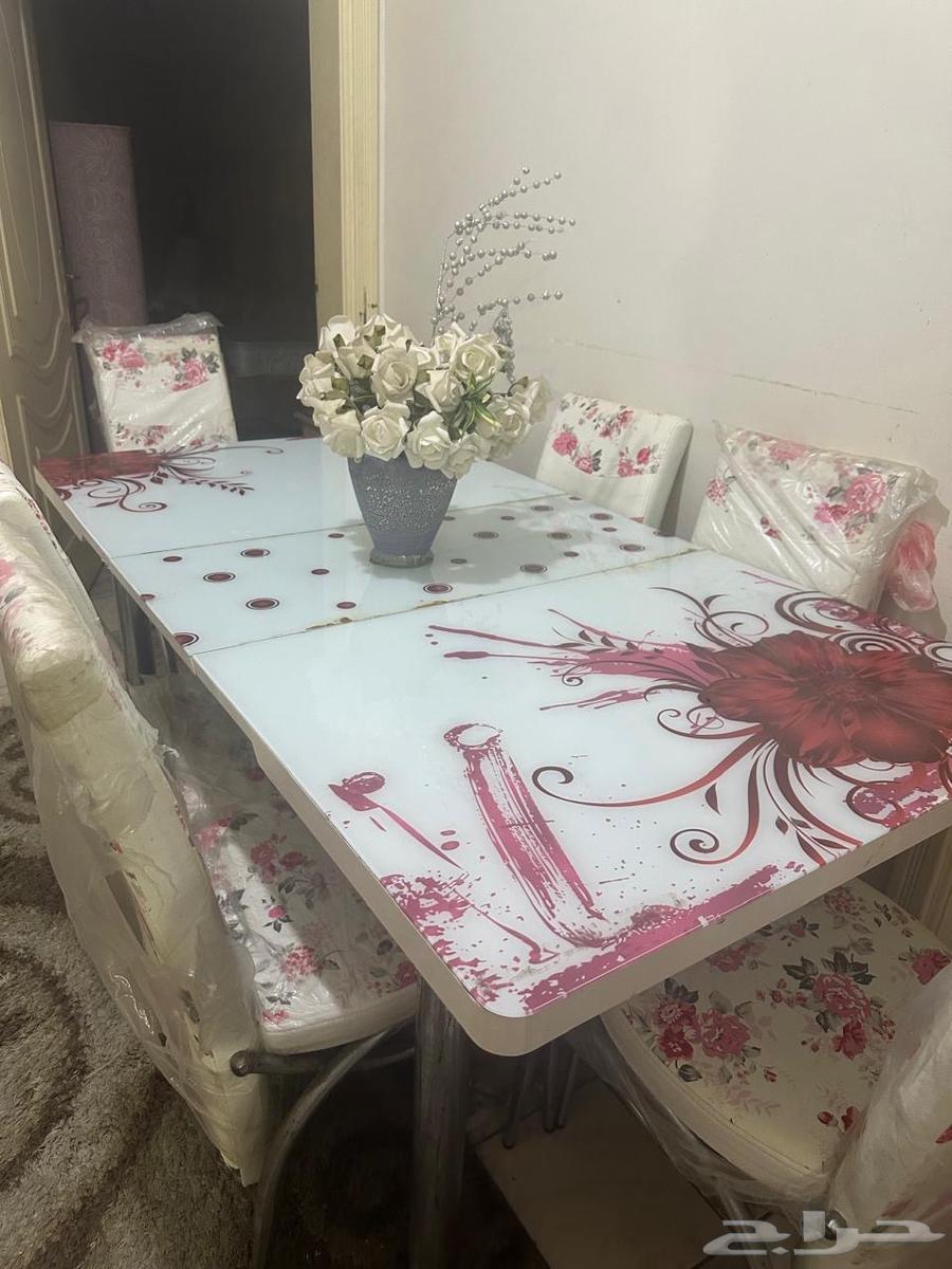طاولة طعام 6 كراسي جديدة لم تستخدم باكياسها64520090886401111