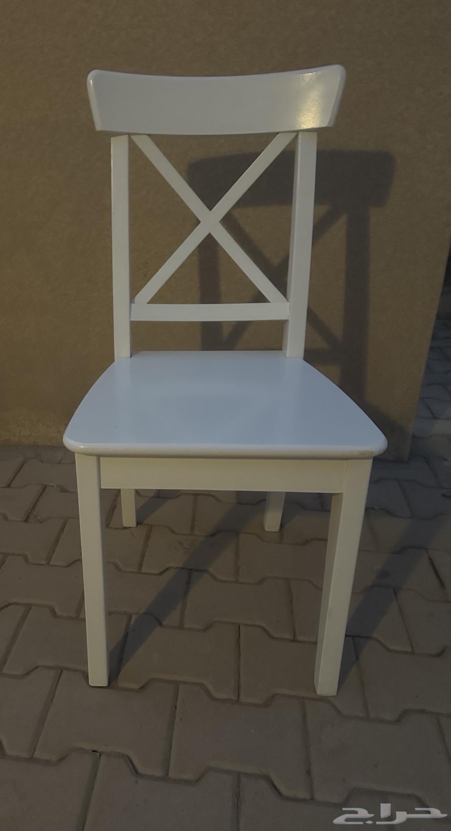 20 كرسي طعام ابيض للبيع64524420374658111