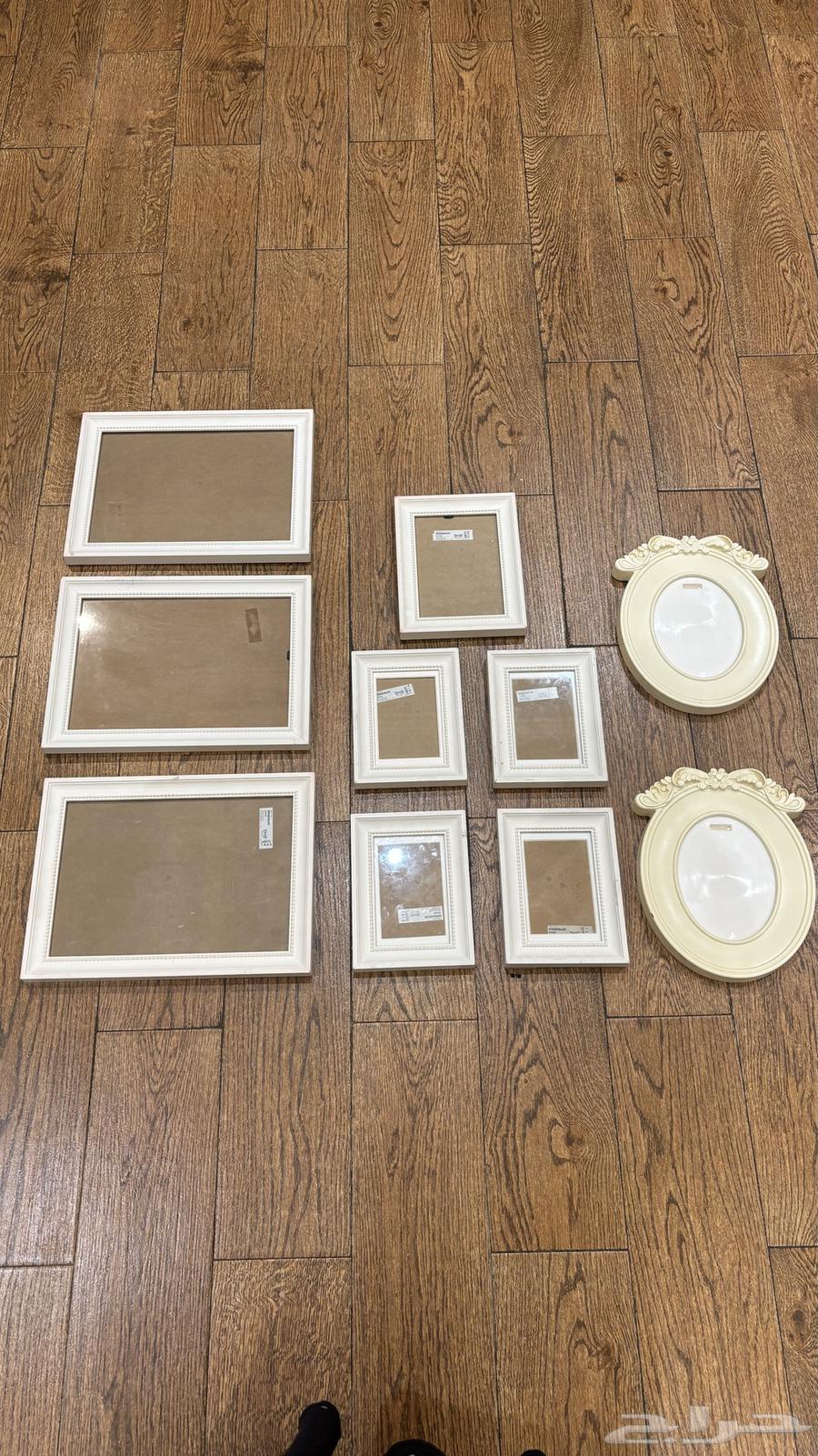 ايطارات صور و حامل مناديل واغلفة مخدات من ايكيا نظيفة للبيع64534887165825110