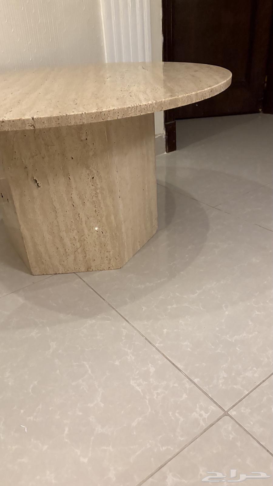 طاولة رخام ترافنتينو للصاله او المجلس64527913301123112