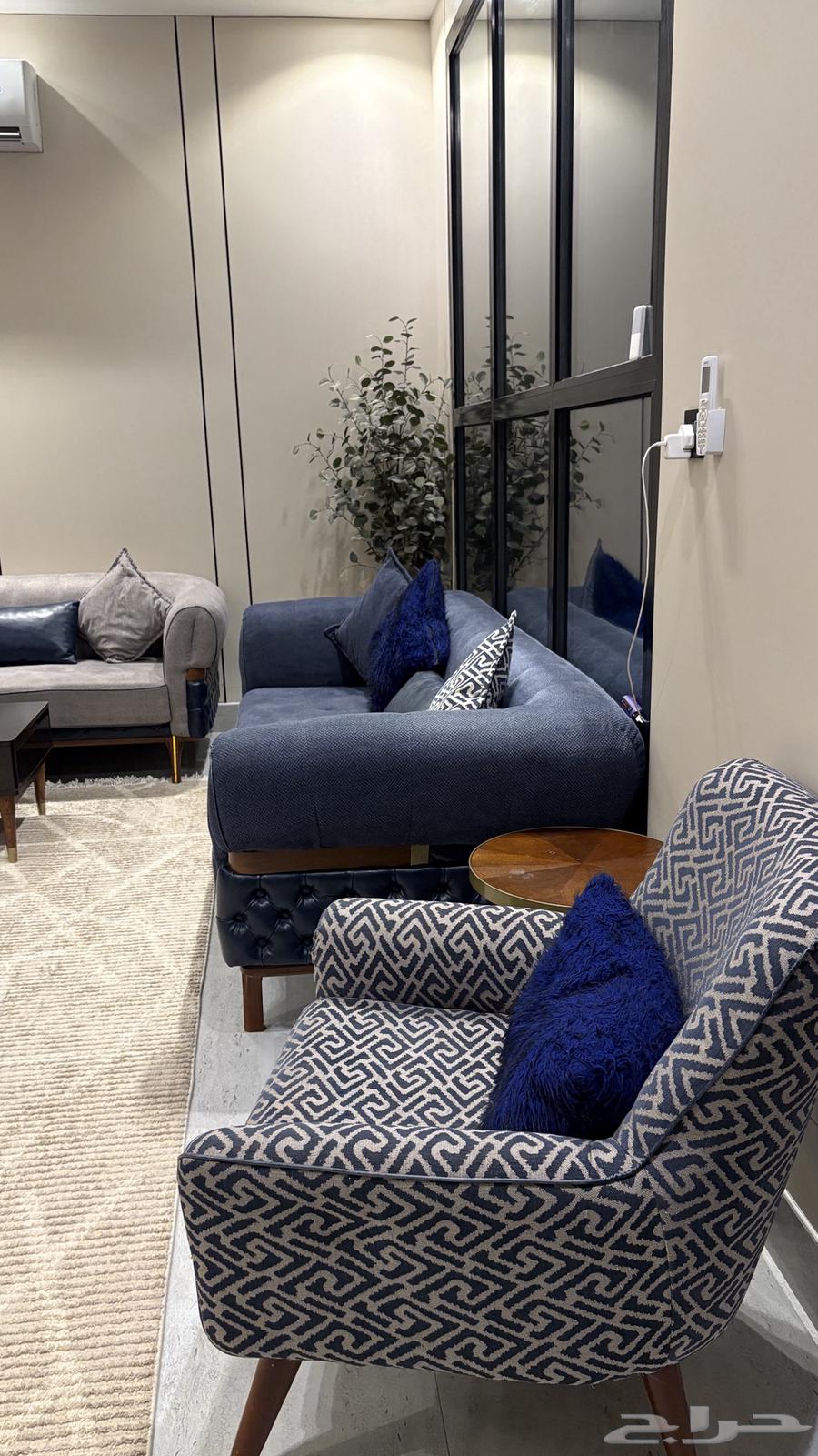 كنب صاله كامل 3 قطع كبيره وكرسين64534260984962111