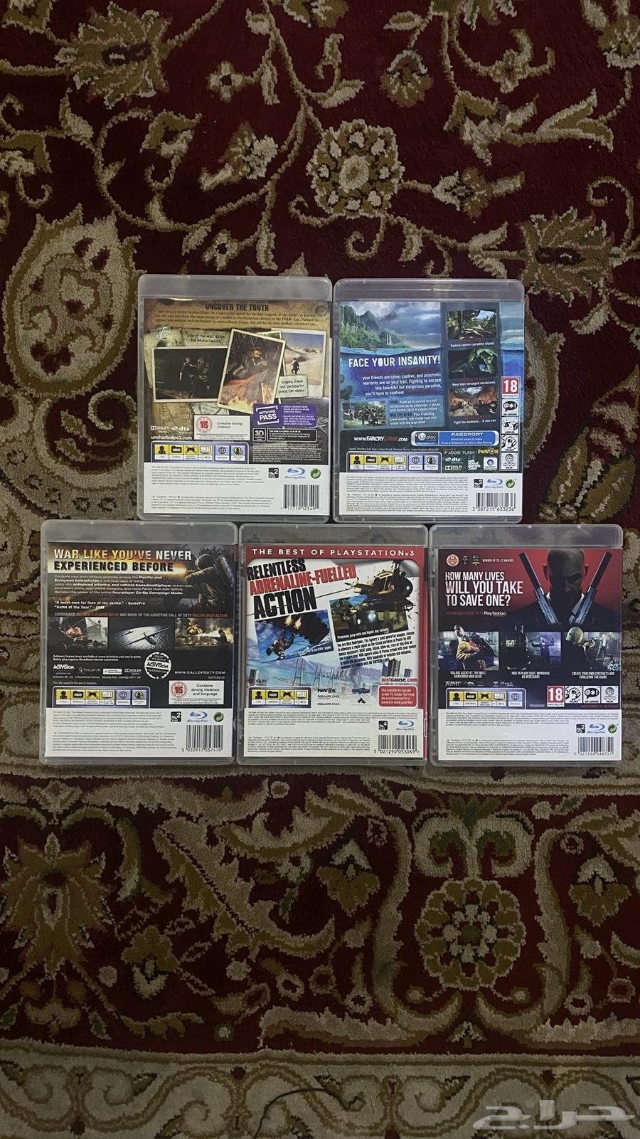 اشرطة سوني 3 كود وارلد ات وار وانشارتد 3 و و فار كراي 3 الخ64531182271363111