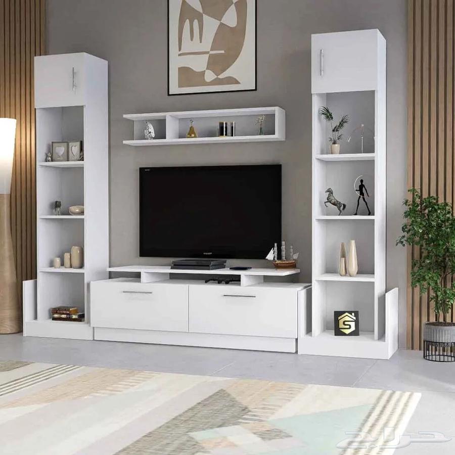 Elegant and Practical TV Table with Drawers64533648567170110
