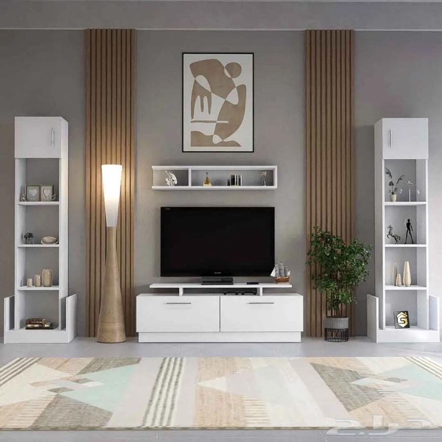 Elegant and Practical TV Table with Drawers64533648567170113