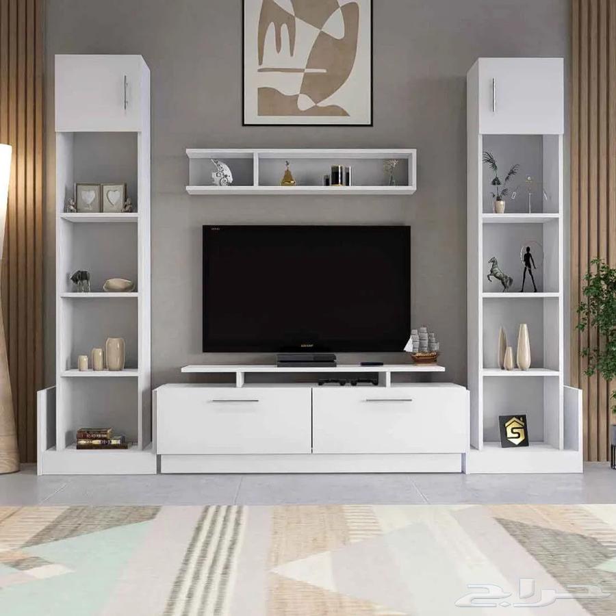 Elegant and Practical TV Table with Drawers64533648567170111