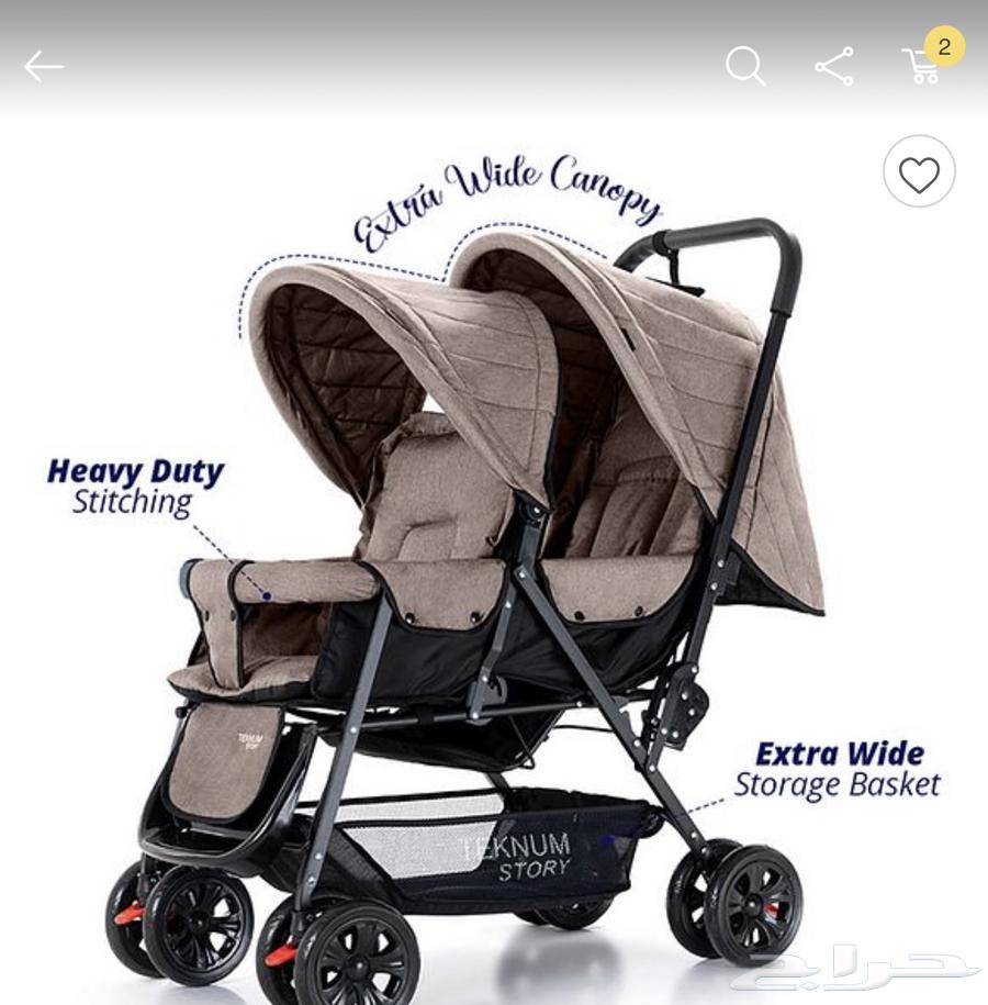 عربة اطفال تونز تكنوم اسود64527502401155113