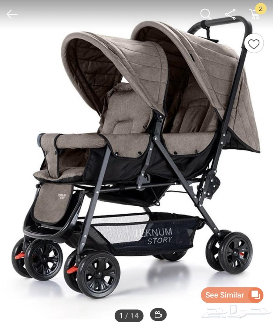 عربة اطفال تونز تكنوم اسود64527502401155112