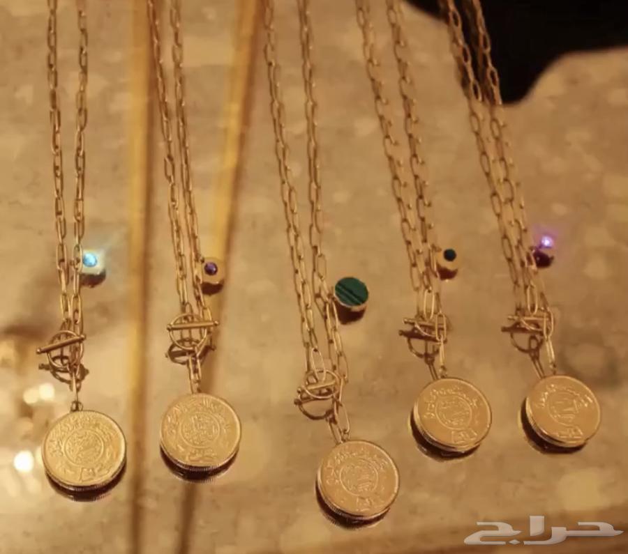 Gold-plated Saudi Fairy Necklace, Multiple Colors, Suitable for Distributions64530233740289110