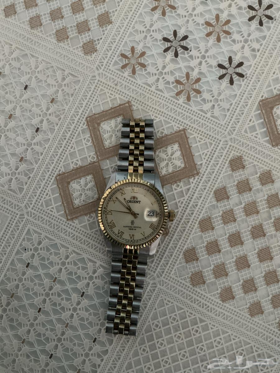 ساعة اورينت مستعمله تناسب يد الصغيرة اعلي سوم64530501466370110