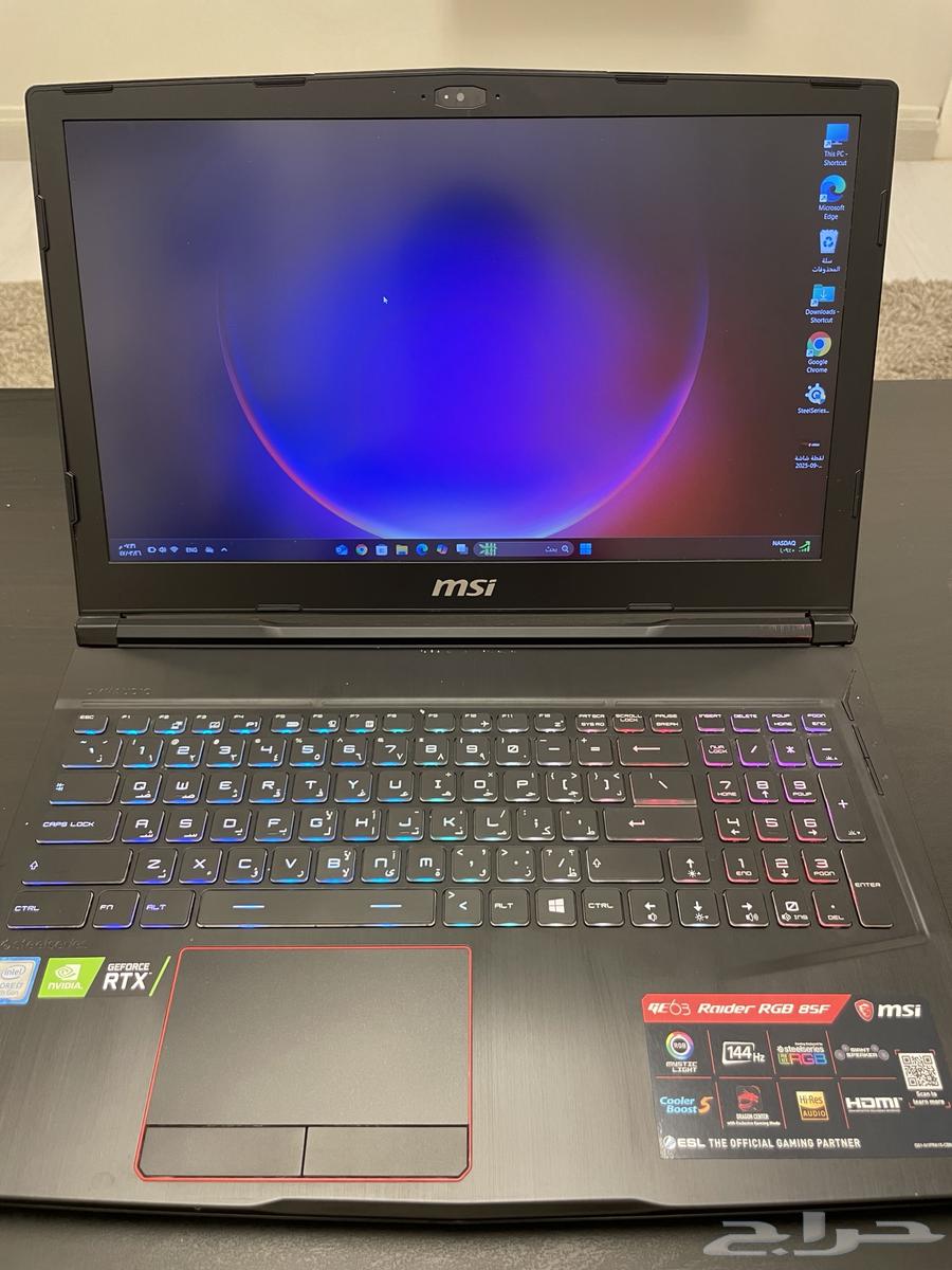 لابتوب قيمنق MSI الوان RGB64534156005633112