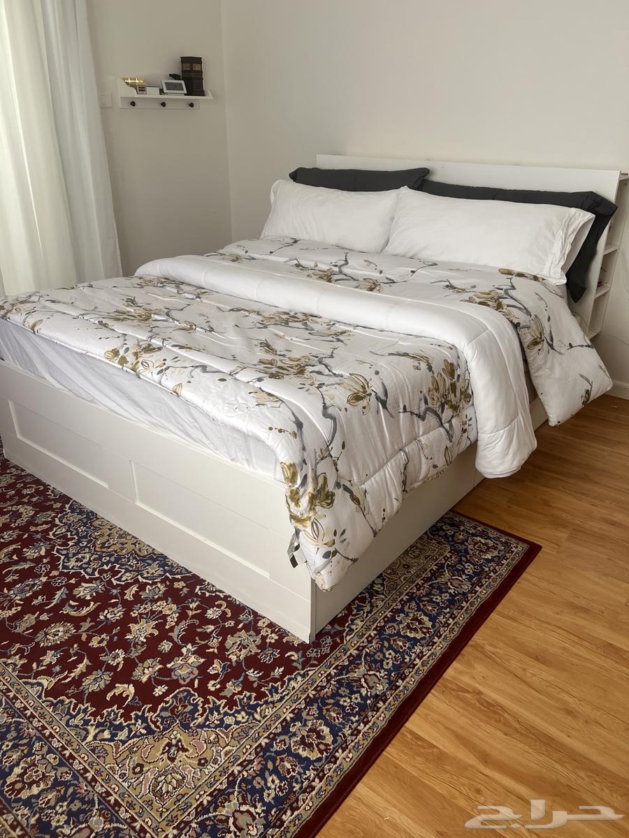 IKEA bed with storage and headboard64529533885953110