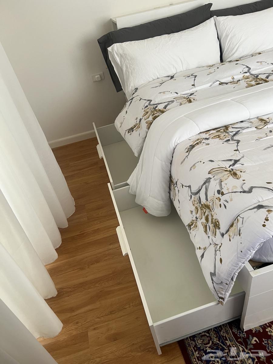 IKEA bed with storage and headboard64529533885953112