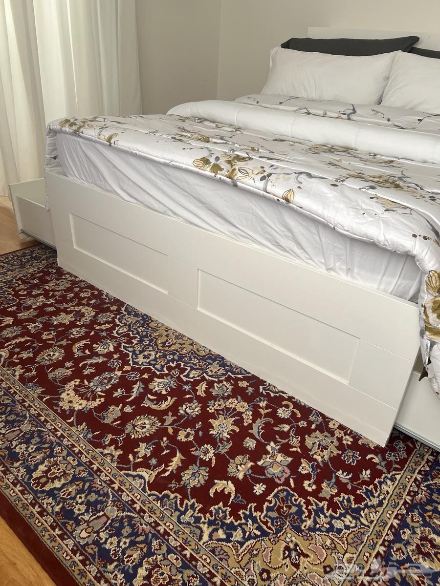 IKEA bed with storage and headboard64529533885953113