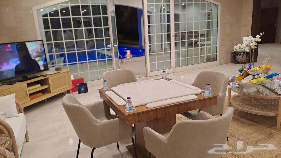 طاولة بلوت ملكية مع كراسي توصيل فوري اليوم64532014553475110