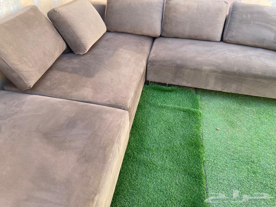 كنب زاوية استعمال نظيف ببريدة64529798217986110