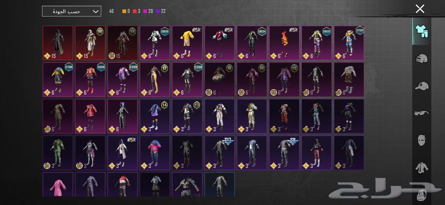 للبيع حساب ببجي موبايل64527108964225113