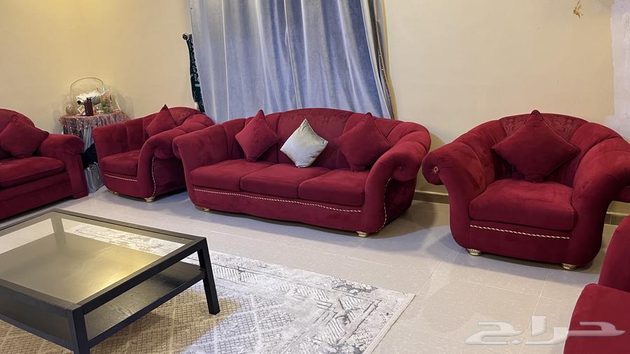 طقم كنب مجلس كبير للبيع 700خدوش بسيطة64527404163970113