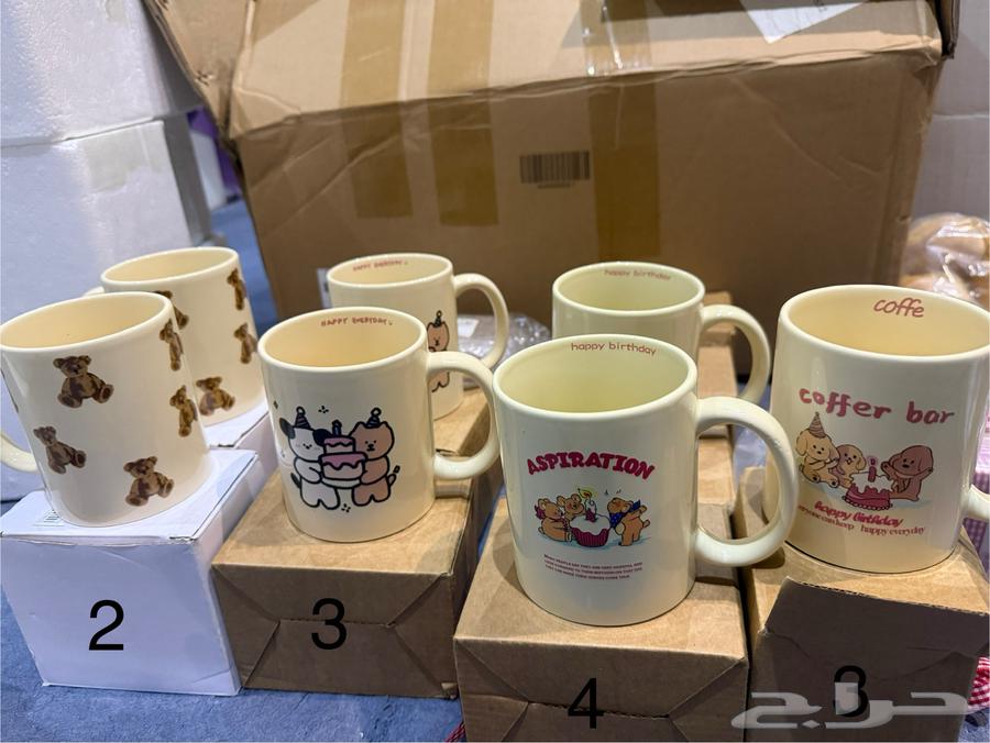 كاسات و دمية على اشكال دب64533493446018111