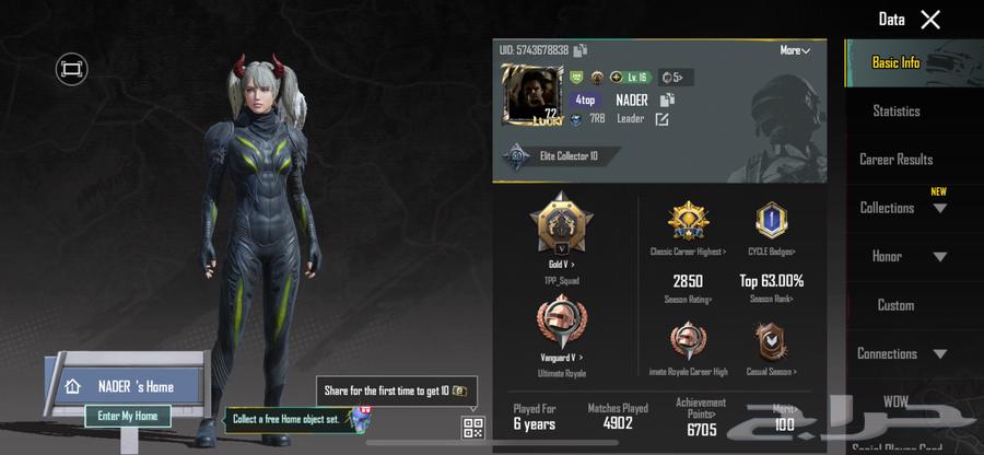 PUBG account for sale on the sum64533291511299111