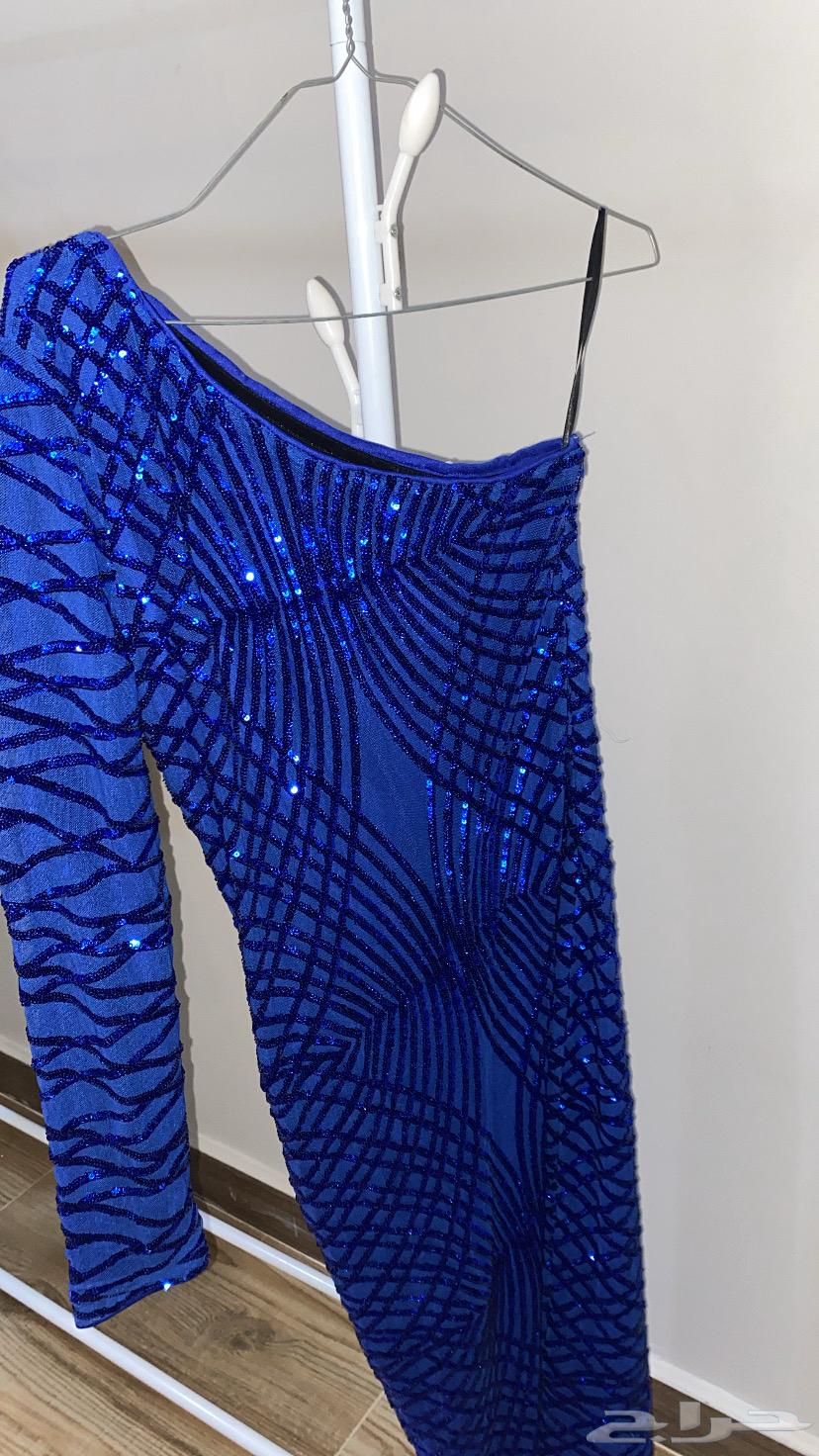 Elegant blue evening dress, unused, size medium64527748086275110