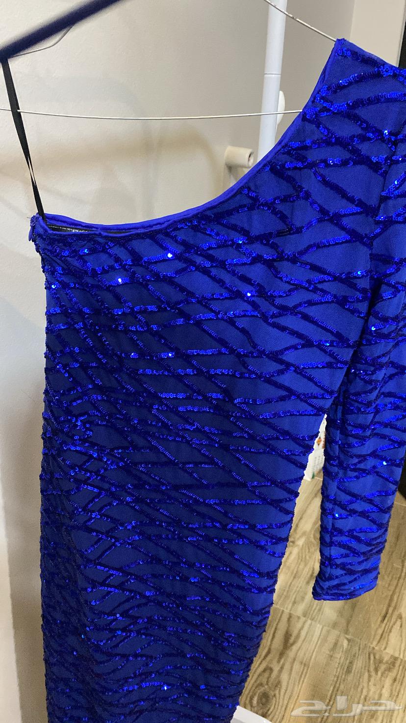 Elegant blue evening dress, unused, size medium64527748086275111