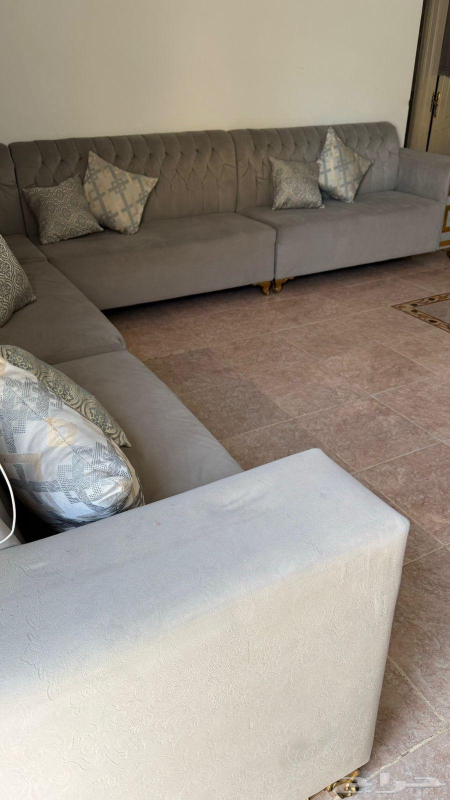 L-shaped sofa with tables64531182263041112