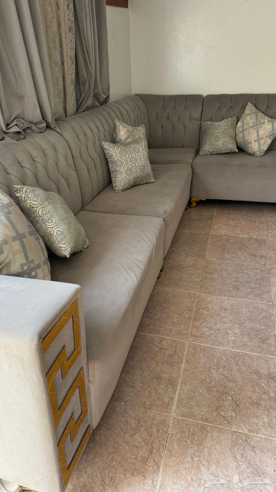 L-shaped sofa with tables64531182263041110