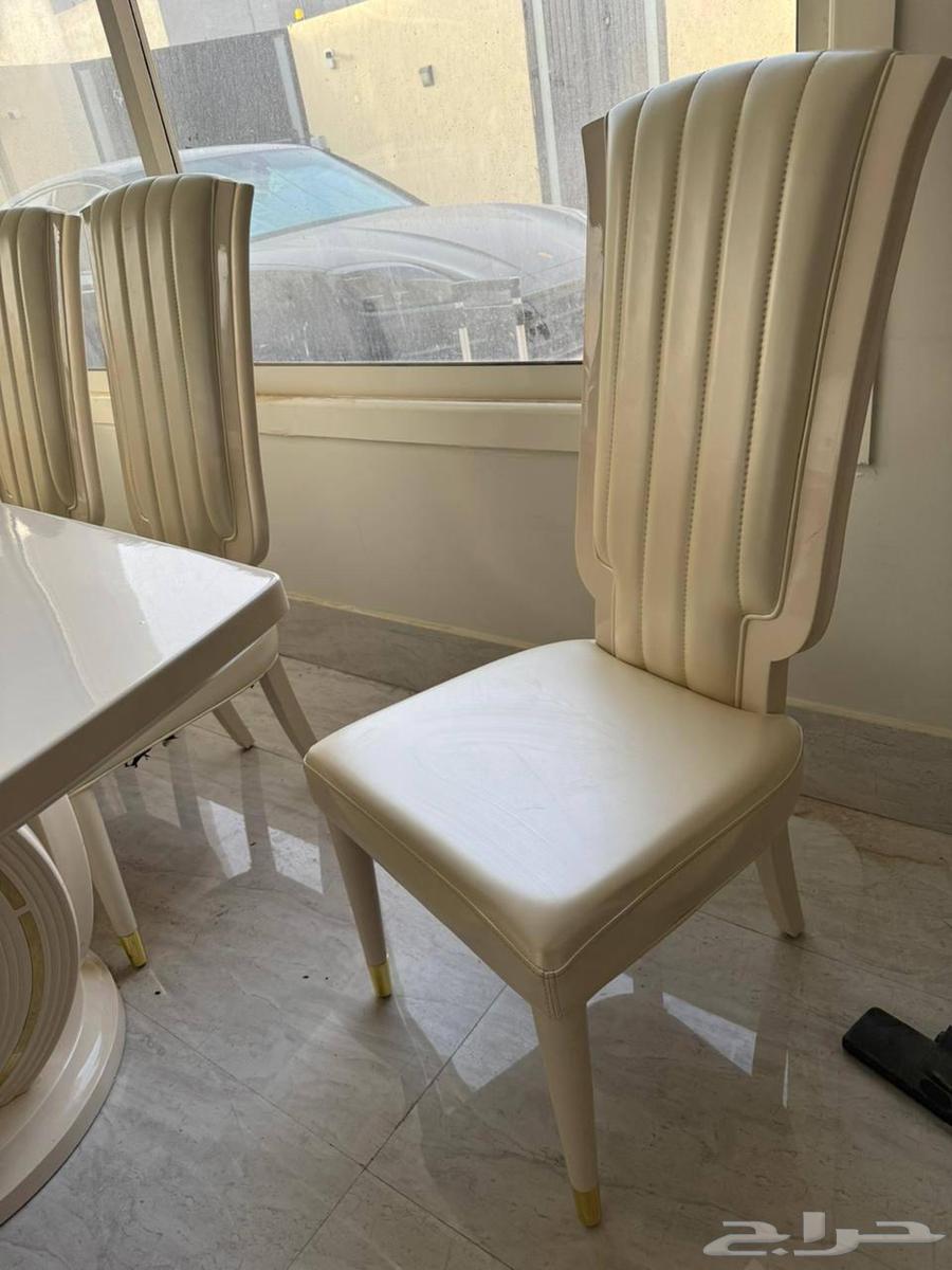 Dining table with 14 chairs and four-compartment cabinet64528224701826111