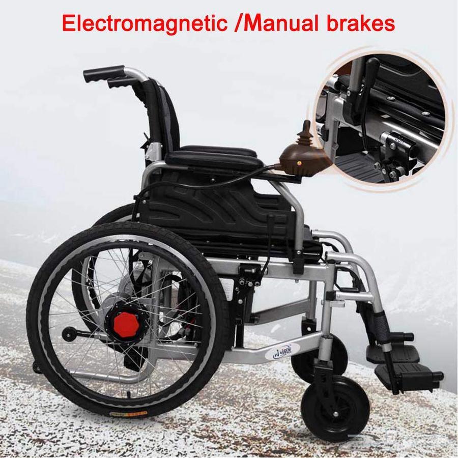 كرسي متحرك كهربائي يتحمل الوزن 150 كيلو وسهل الاستخدام64536753485826110
