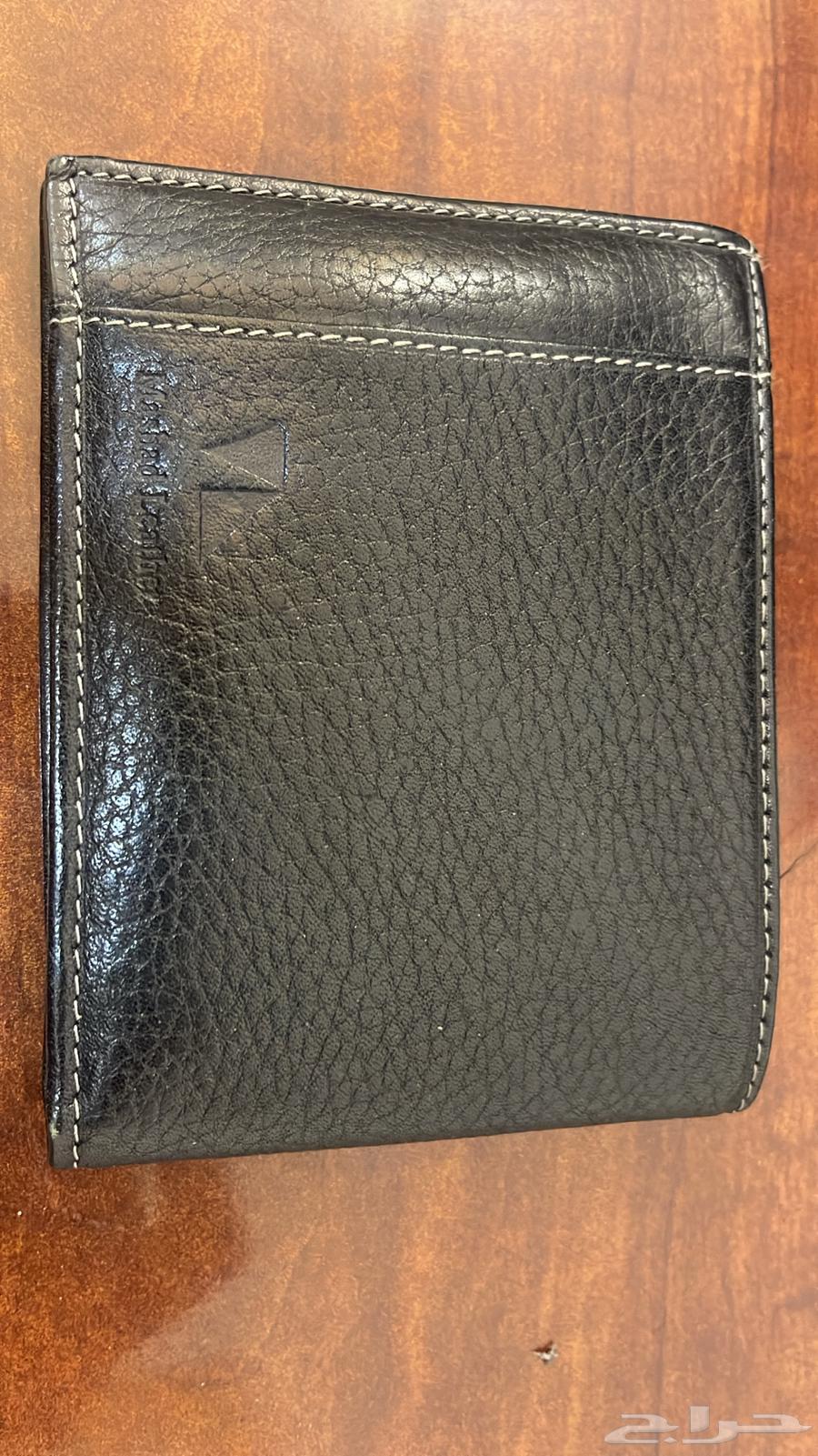 محفظة رجالية جلد أصلي لون أسود64540836926978110