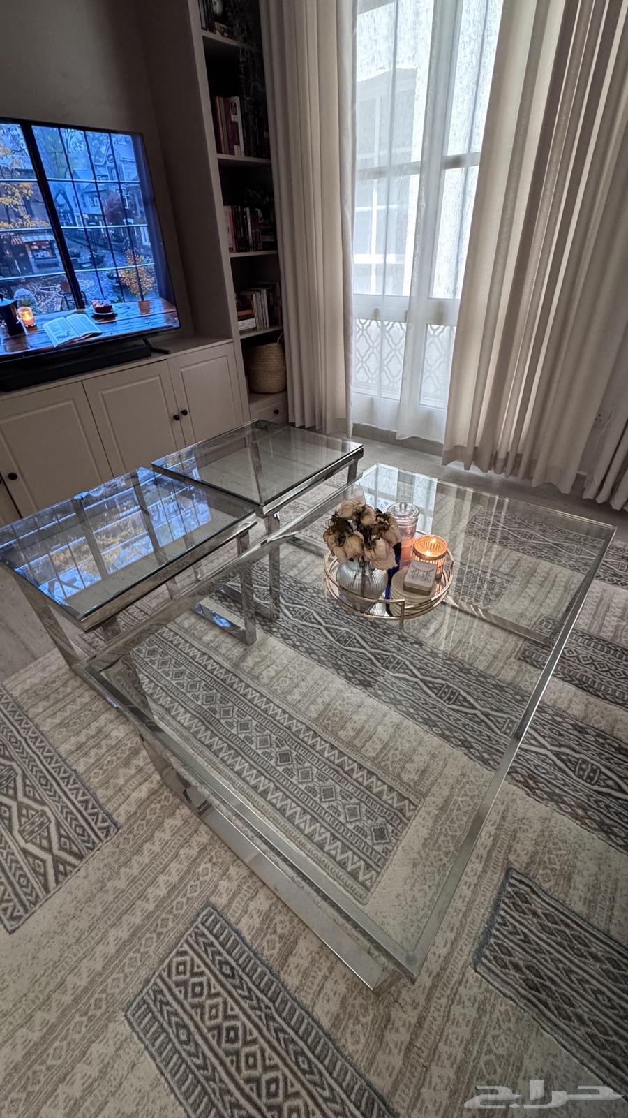 Ikea Zaiti sofa and coffee tables and side tables64537449731971110