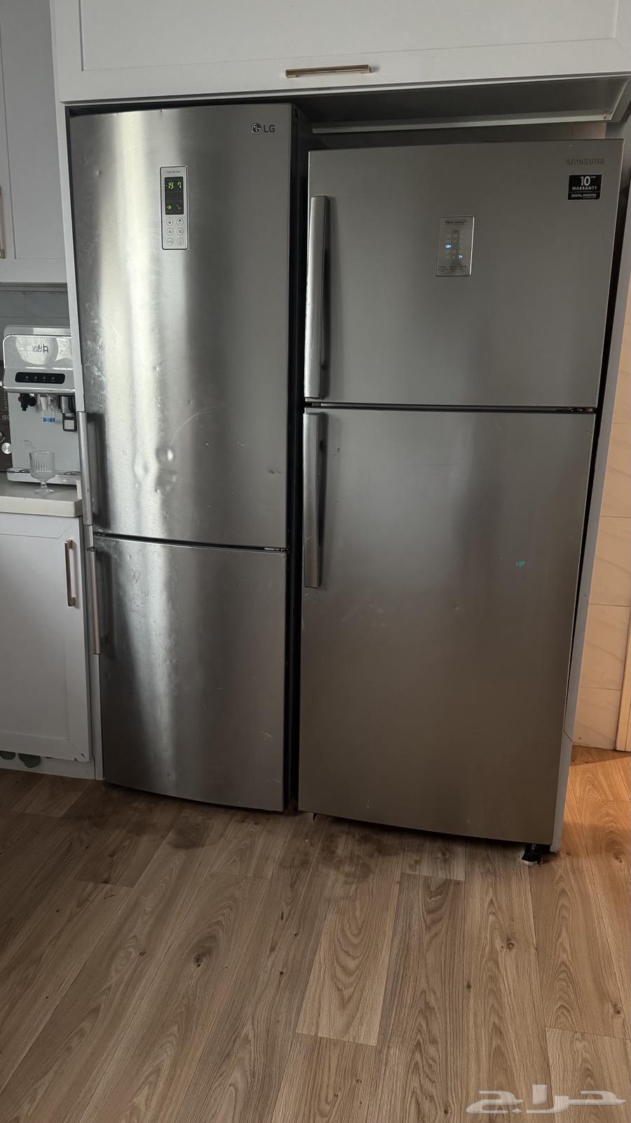 ثلاجتين ممتازه ال جي وسامسونق للبيع الجاد فقط يتواصل64536431781505110