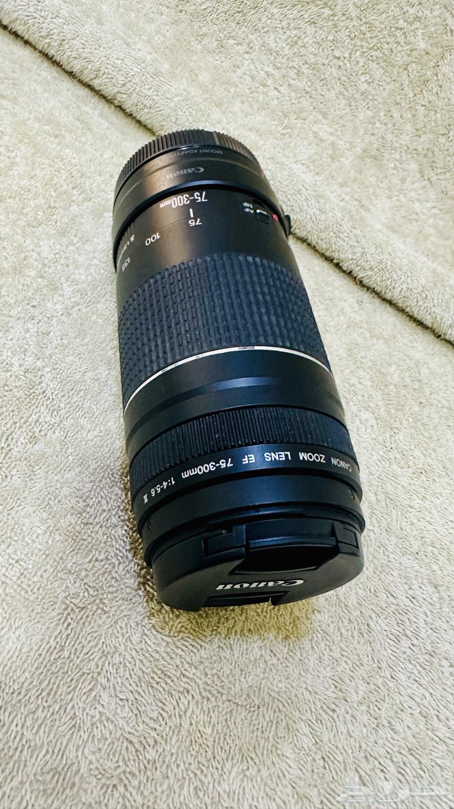 عدسة كانون EF 75-300 نظيفة وباستخدام بسيط64537254225667110
