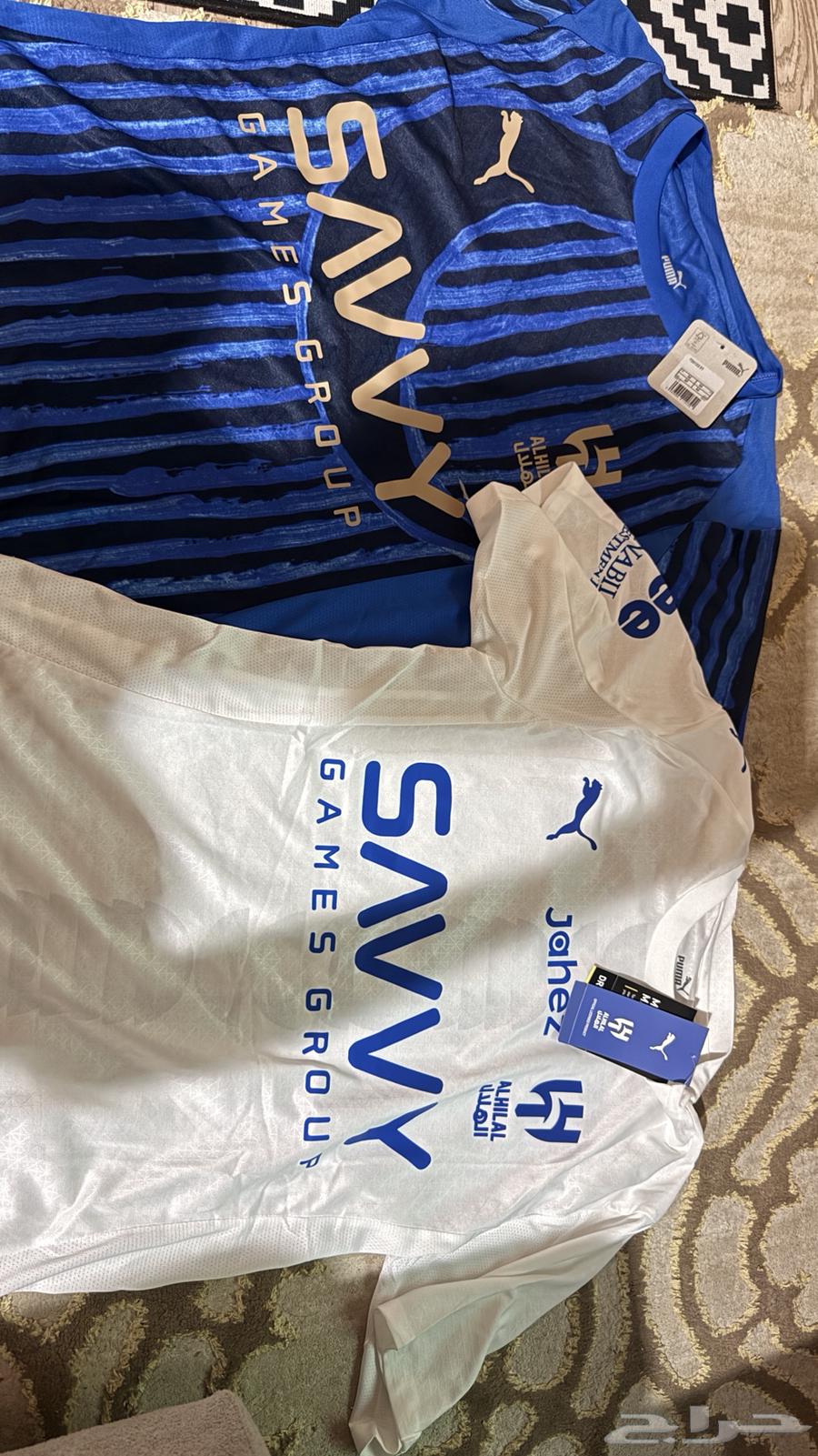 تيشرت الهلال ابيض والازرق64543097017089110