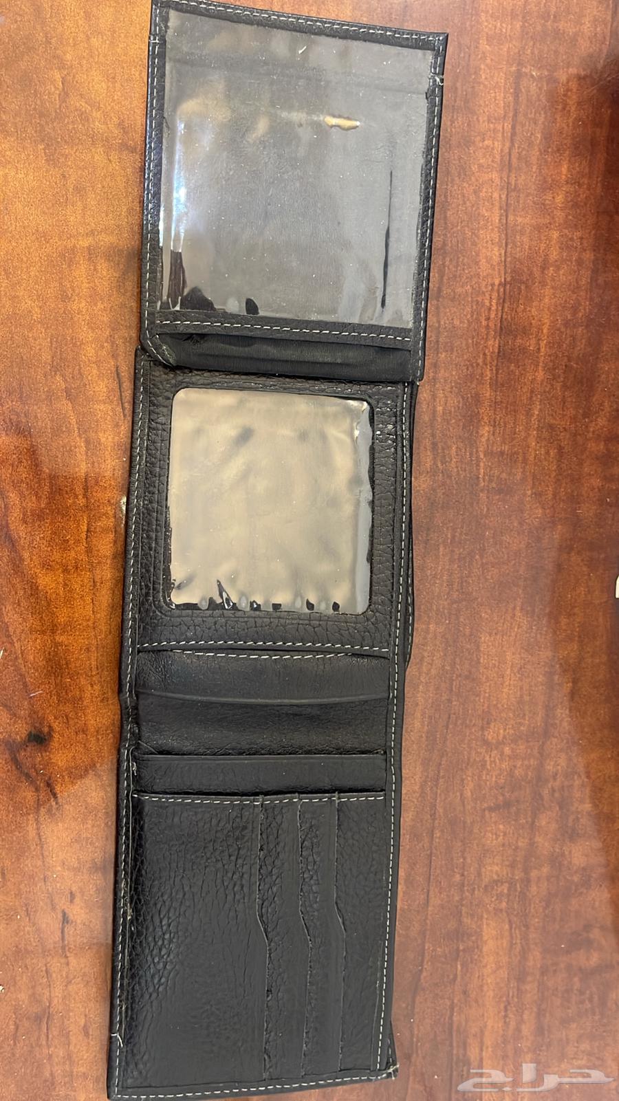 محفظة رجالية جلد أصلي لون أسود64540836926978113