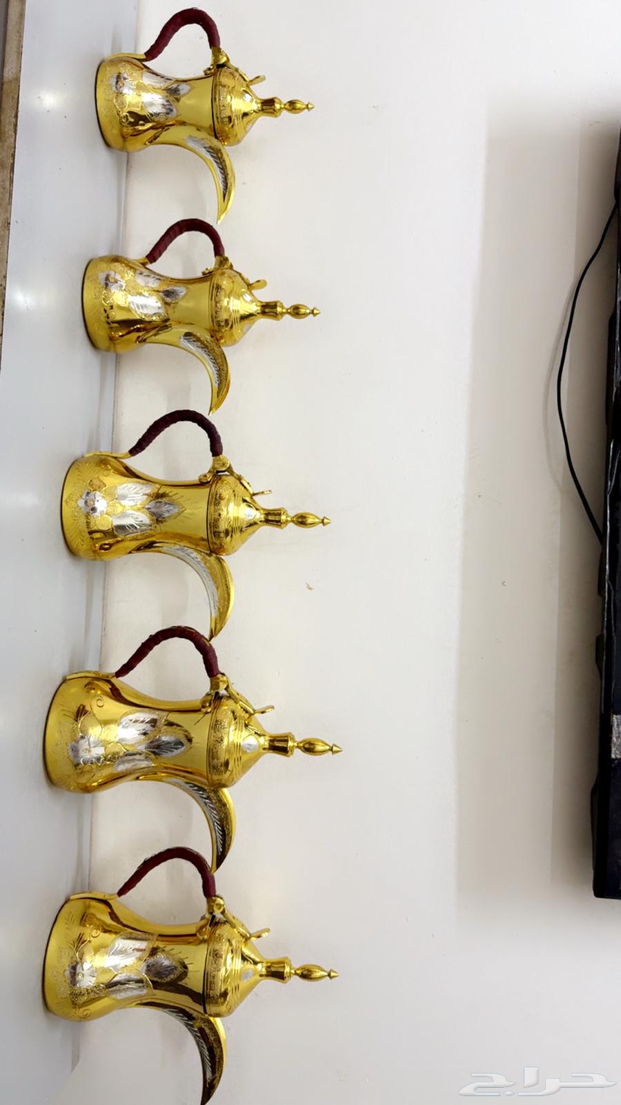 طقم دلال حب رمان نحاس 5حبات64538289339651111