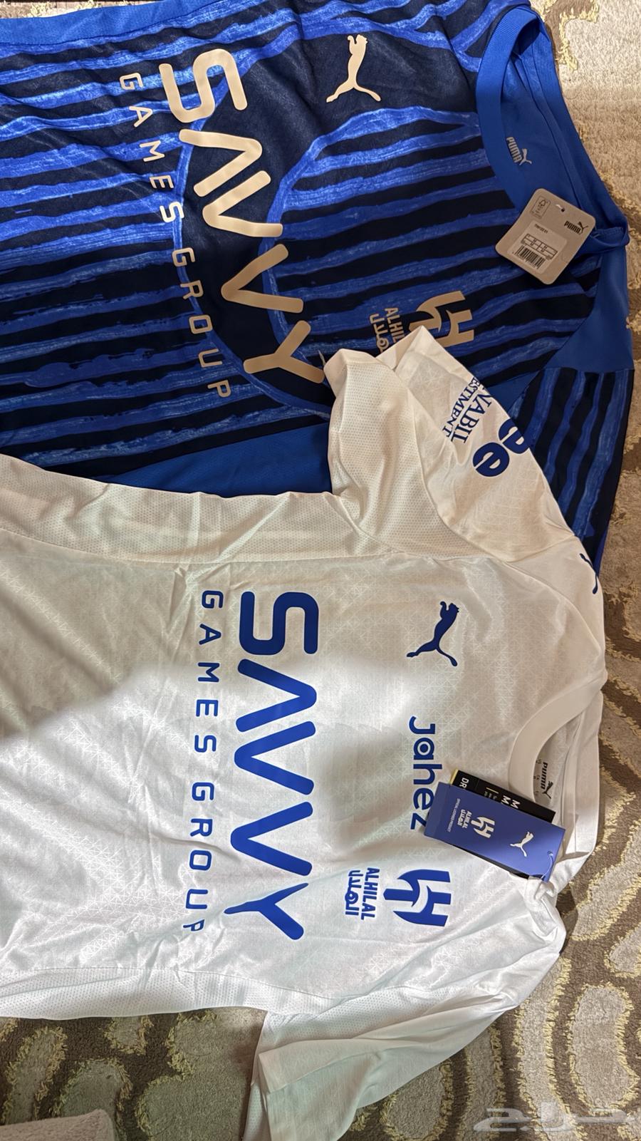 تيشرت الهلال ابيض والازرق64543097017089111