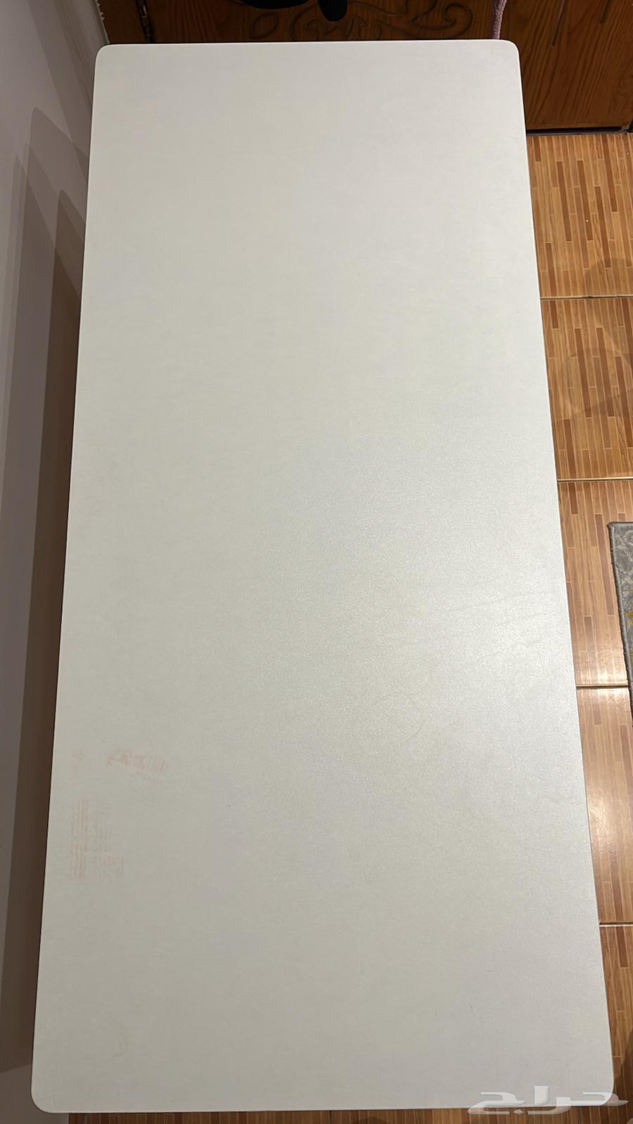 طاولة كمبيوتر مع رف كتب أبيض64540280749315110