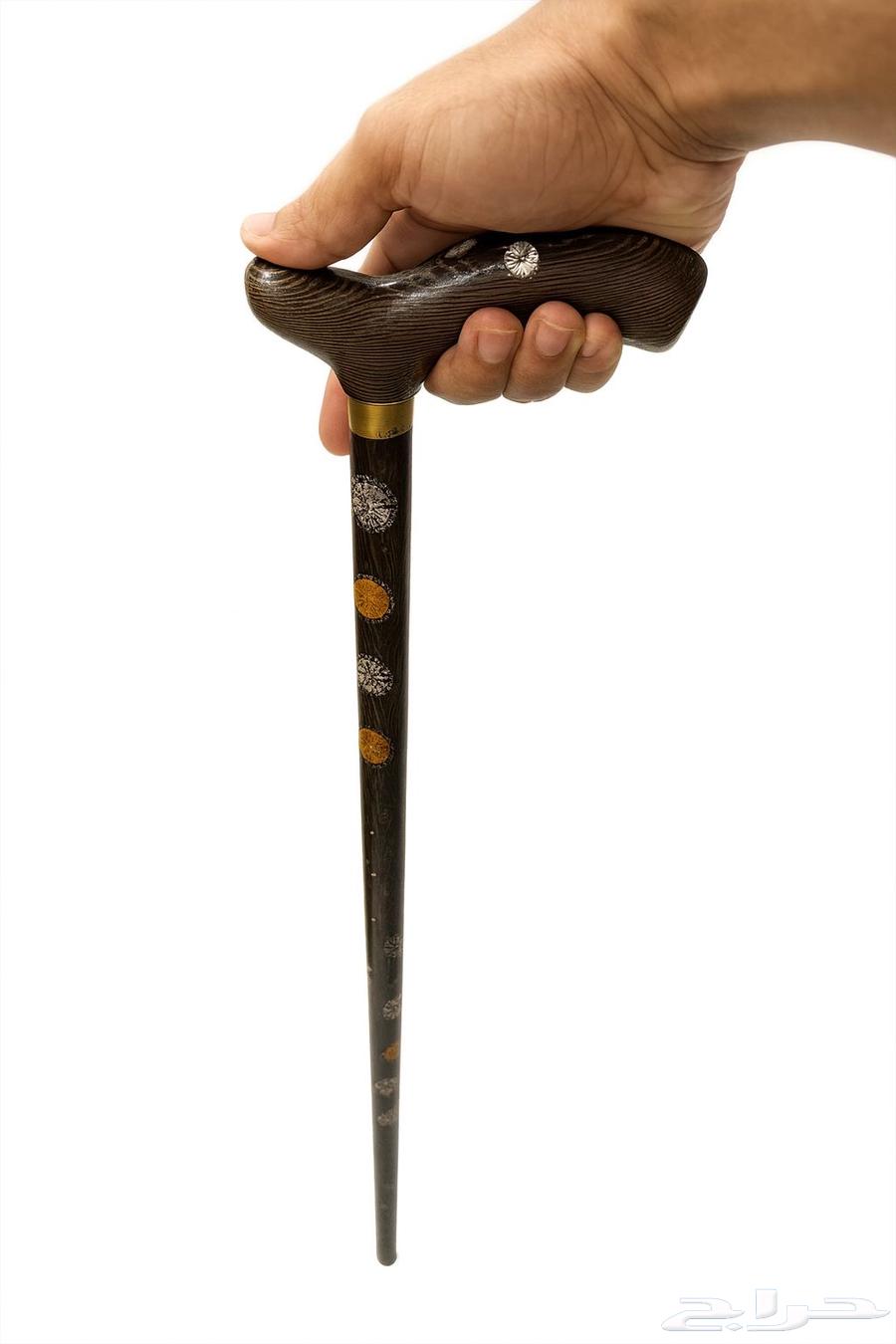 عصا عكاز نادر من خشب فينجي64536390091907111